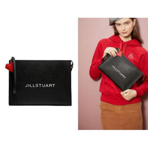  질스튜어트뉴욕 질스튜어트뉴욕 Paperbag 블랙 가죽 레터링 하트 참장식 클러치백 Jaba0e741bk 갤러리아 