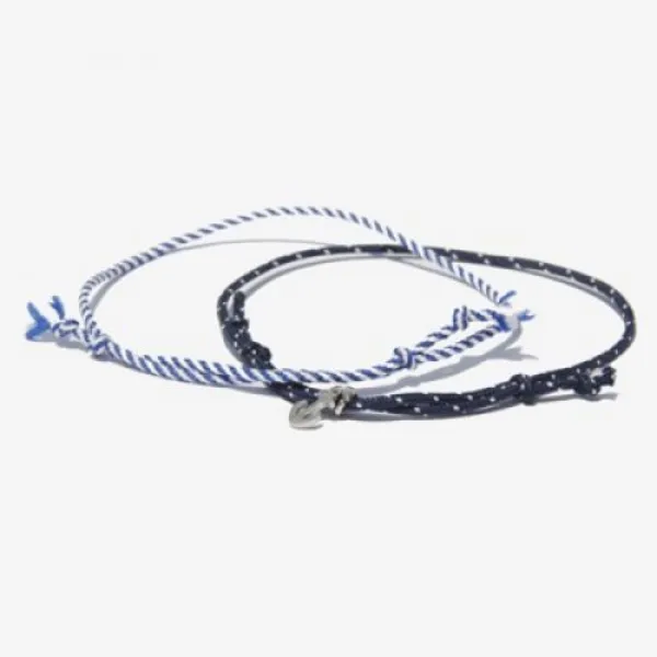 [텐바이텐] Unisex Marine Anchor Fabric 2 Bracelet / 마린 닻 페브릭 팔찌