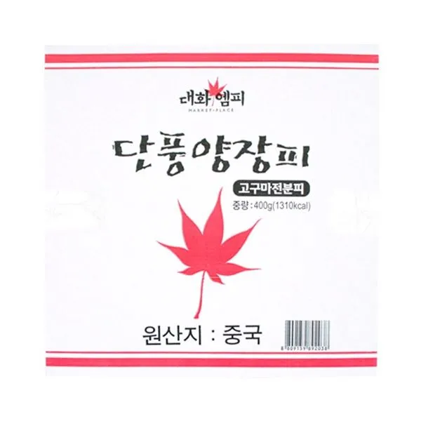 (주)이팬트리 단풍 양장피 고구마전분피 400g, 양장피/400g