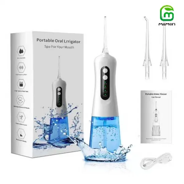 MAMON 휴대용 구강 Irrigator 치과 Irrigator 휴대용 치과 워터 제트 치아 클리너 300ml, M208