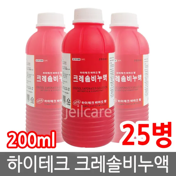 하이테크 바이오 팜 크레졸비누액 200ml 살균제/소독제, 25개