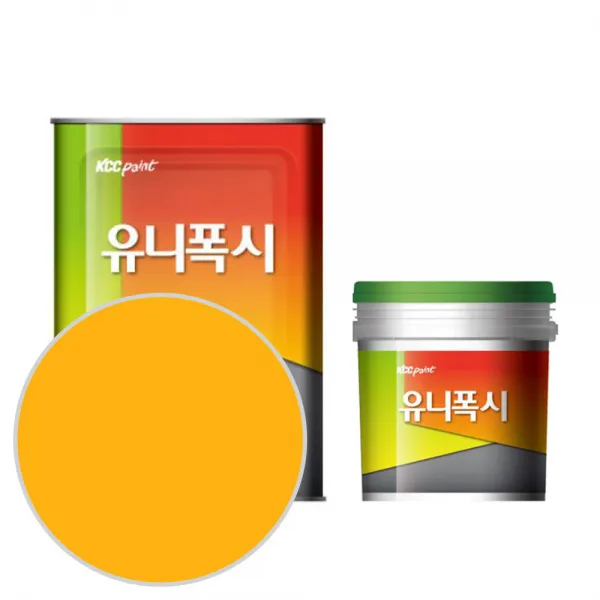 KCC유니폭시코팅 3000M(황색) 4KG-시공면적 5평 / 바닥용 에폭시 주차선 라인선 노란색