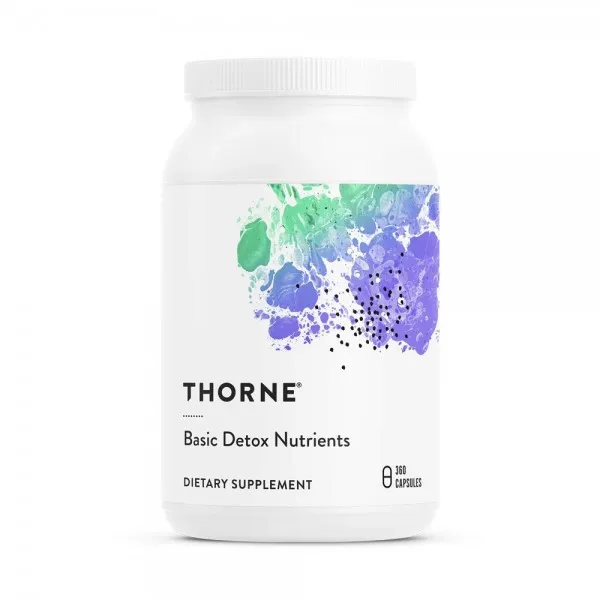  Thorne Research 쏜 연구 기본 해독 영양 성분 콩 무료 비타민 미네랄 및 기타 영양소는 해독에 도움 360 캡슐