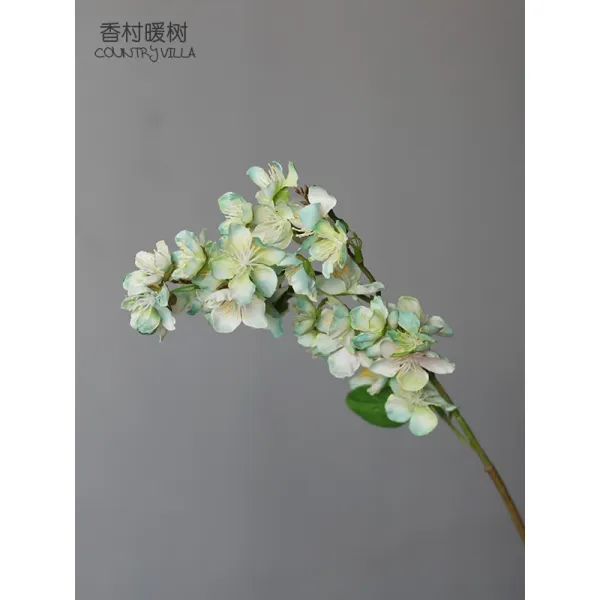 스윗 전원 아메카지스타일 농촌 모조꽃 인조 채화 라이크 눈부시다 숏 벚꽃 꽃술 쑥 블루