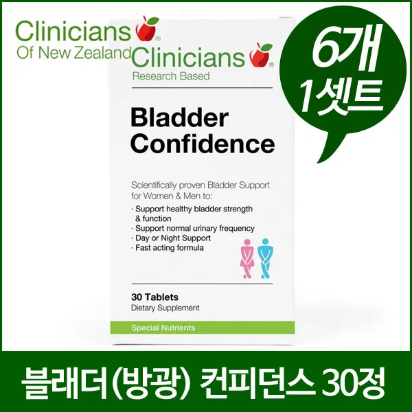 [클리니션스] 블래더(방광) 컨피던스 30정X6개