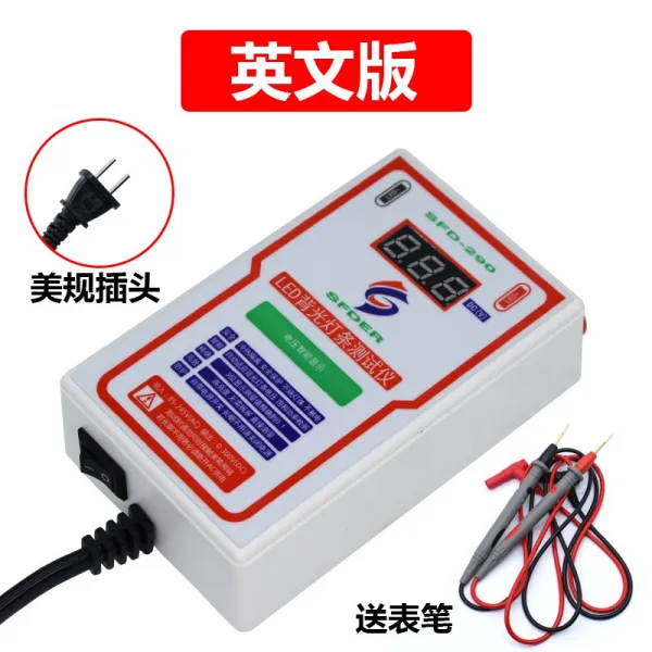 led 테스터기 led 백라이트 테스터기테스터 LCD TV LED 백라이트 테스터 무료 분해 LED 램프 구슬, [SFD-290 영어 버전 미국 표준 플러그]개