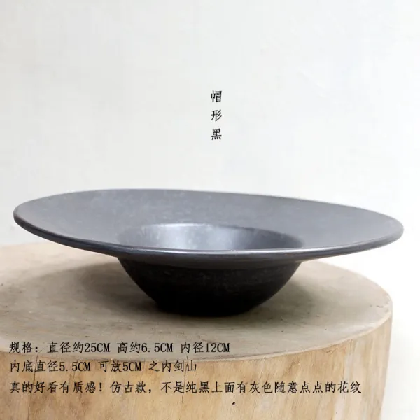 하자 처리 도자기 중소원 유화기 선의 화분 화도 꽃꽂이 수배 차 승, 53모자 형블랙 흠집 299 미디엄
