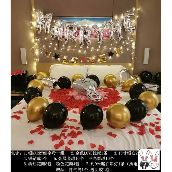 1주년 로맨스 배치 연애 홈실 고백 의식 감명받다 결혼함 실내 무드, 고백 시집보내다 나는 실버 다이아몬드