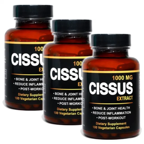 미국 직구 시서스 가루 캡슐 1 000mg 씨서스 알약 분말, 3병, 100개입