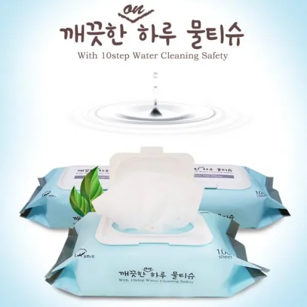 에이스몰 깨끗한하루 물티슈 캡형(100매* 10개) 아기물티슈 다용도 국내생산 유아물티슈, 10개