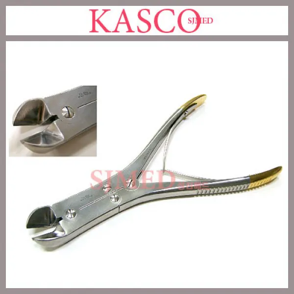 KASCO(메스대.나이프.본컷터.ETC) 골드 와이어캇타24cm (Wire Cutter TC)19-211, 1개