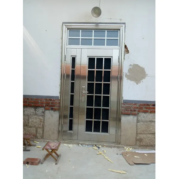 Dipylon 더블도어 304스테인리스방도문양문마을안전문백강문가용단문우자모문 빅 체크