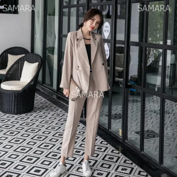 Qterra 특허브랜드 P190115255 여자 양복세트 정장수트 정장자켓 코트