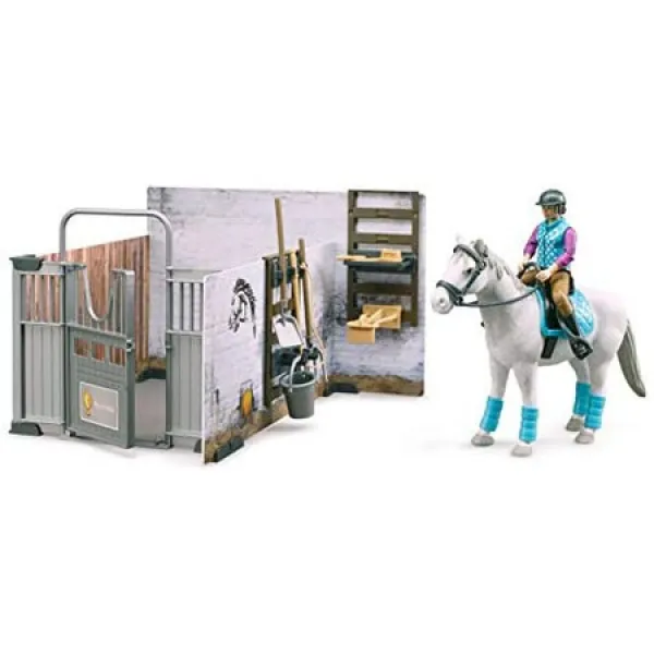 Bruder 62506 Bworld 테마 세트 말 마구간 단색_one Size 상세 설명 참조0 단색