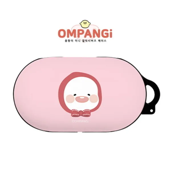  바보사랑 리본핑크 옴팡이 미니 갤럭시 버즈 하드 케이스 B 색상:리본핑크