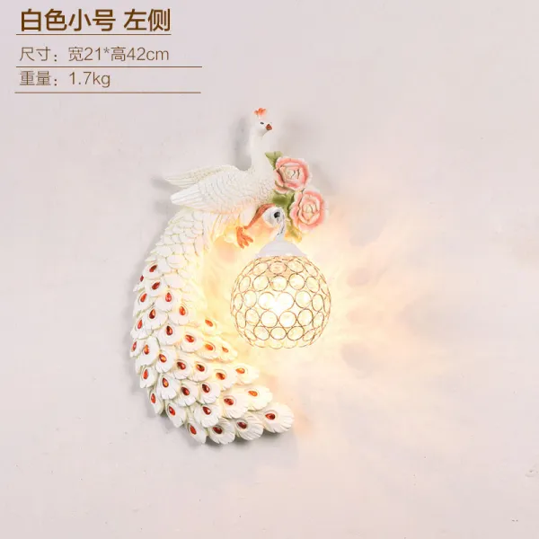 북유럽식 복도 침실 현대 미니멀 럭셔리 공작조명, 화이트 왼쪽_매질