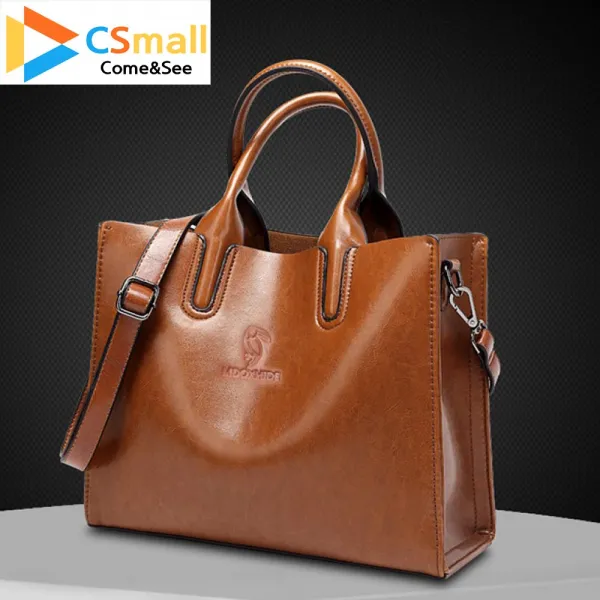 cs mall 여성 소가죽 크로스 백 도트백 숄더백 소퍼백 데일리 패션 정장 가방 B27