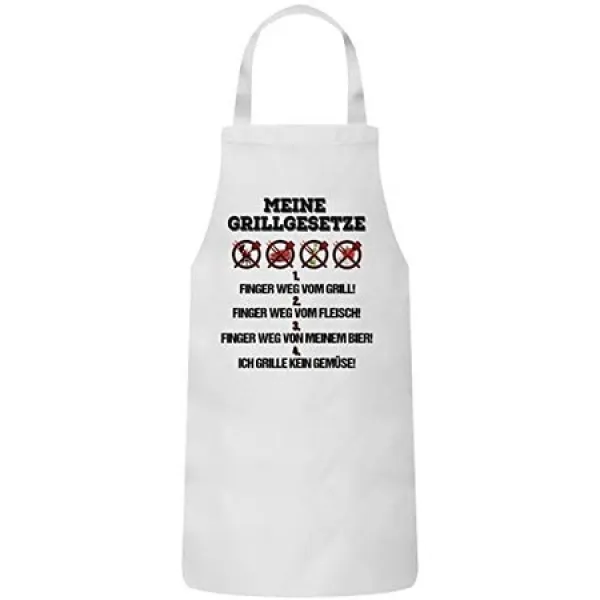 Shirtstreet 바베큐 파티 여성 남성 바베큐 면화 바베큐 앞치마 요리 앞치마 내 그릴 법 One Color_einheitsgroße One Color_einheitsgroße