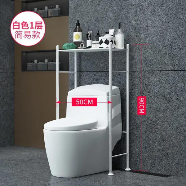 접이식세탁기선반 좌변 대용량 변기선반 동일시 타입 議곕┰ 건조 옷수납 선반 보관 세탁기 걸터앉다 T16 변기시트 화이트색 1단 기본