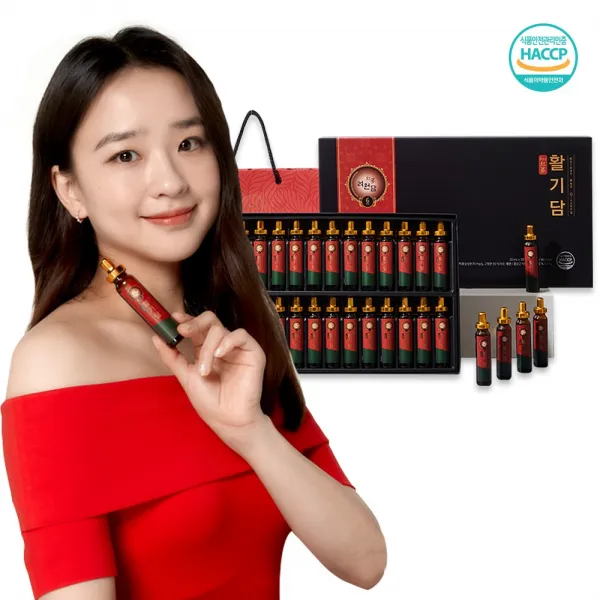 려원담 활기담 6년근 홍삼앰플 30p + 쇼핑백, 30병, 22세트