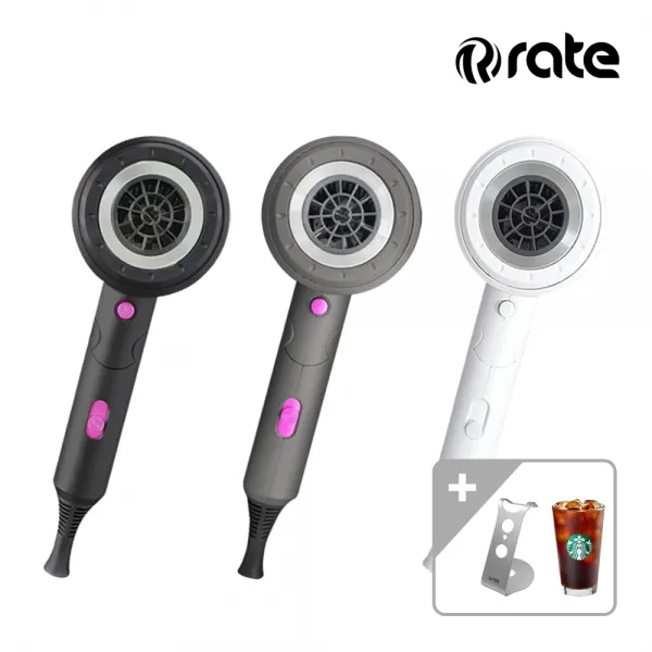[rate] 레이트 헤어드라이기 F600 블랙/그레이/화이트, 블랙