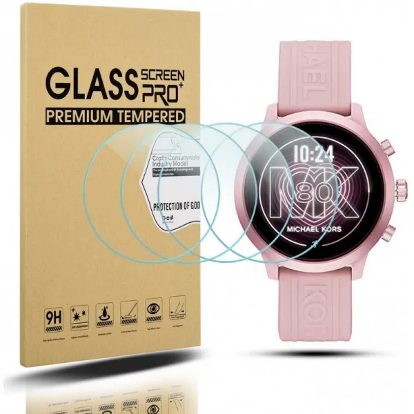 Michael Kors Gen 4 MKGO 화면 보호 기용 Suoman 4 팩 Michael Kors Access MKGO Smartwatch 용 9H 경도, 1, 단일상품