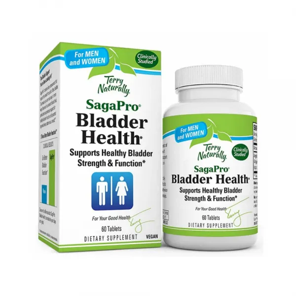 Terry Naturally 테리 내추럴리 사가프로 블래더 헬스 과민성 방광 영양제 60정 SagaPro Bladder Health, 1개
