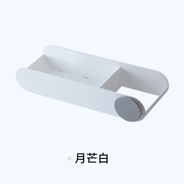 툴영 벽선반욕실 물심 생활 드라이거치대 무타공 벽걸이 드라이어 수납, 달무리 화이트 큰사이즈 라지