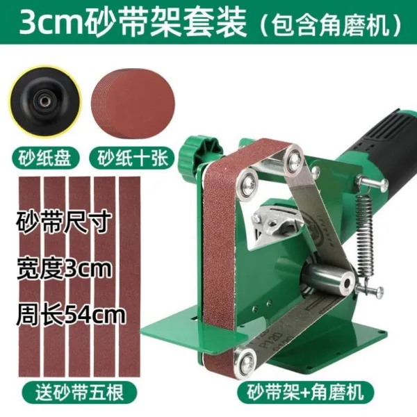 연삭기 고치다 벨트형페이퍼 선반 소형 DIY 칼갈이 대 금속 목공 샌더, L65-3mm 와이드 벨트형페이퍼 거