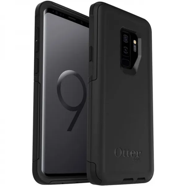 Samsung Galaxy S9 + 용 OtterBox 통근 시리즈 케이스-좌절감없는 포장-검정