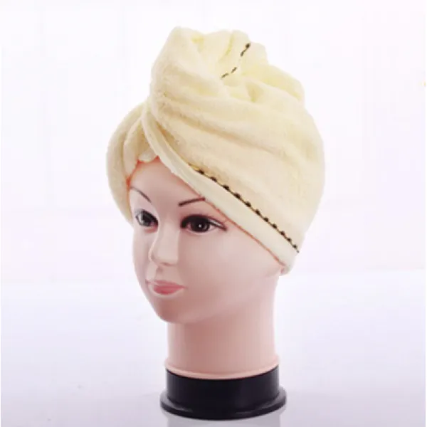 동빠몰 금으로 만든 나팔 순면 코튼 장발 머리를감다 샤워캡 수건 큐트 반다나 흡수 Ym008 엘로우 엘로우 Ym008 0x0cm