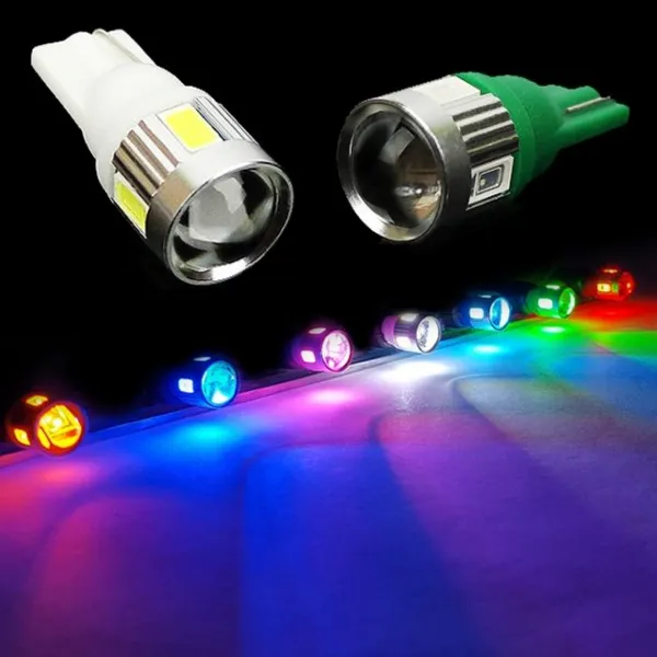 29 대화무역 / T10 하이파워 미니 6발 LED전구 방향지시등 실내등 깜빡이전구 led시그널램프 시그널램프, T10_12V 화이트 1개