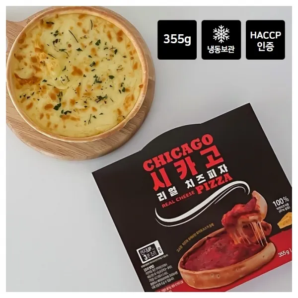 리얼 시카고 치즈피자 (355g*6개), 1세트