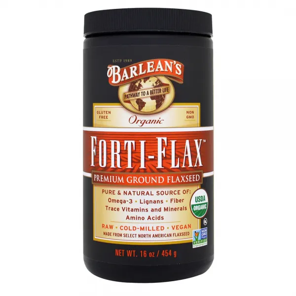Barleans 발린스 오가닉 포르티-플랙스 아마씨유 454g Organic Forti-Flax Premium, 1개