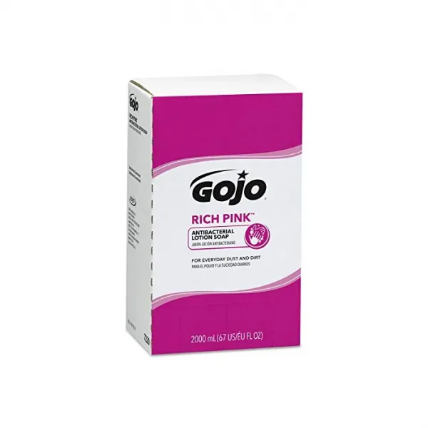 GOJO PRO TDX RICH PINK Antibacterial Lotion Soap Floral Balsam Fragrance 2000 mL Soap Refill for, One Size, One Color