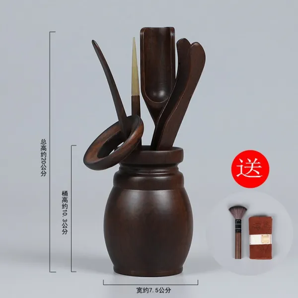 티스푼세트 원목 다도 육군자 차제구 부속품 차 대나무집게 블랙 6군자 대전, T14-북단+벽돌 타월 보내기