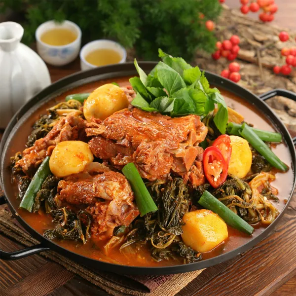 전문점 스타일 특대감자탕 선비찬 은평감자탕 3.2Kg 통뼈에 국산 통감자 우거지 뼈다귀 우거지 감자탕 해장국, 1팩