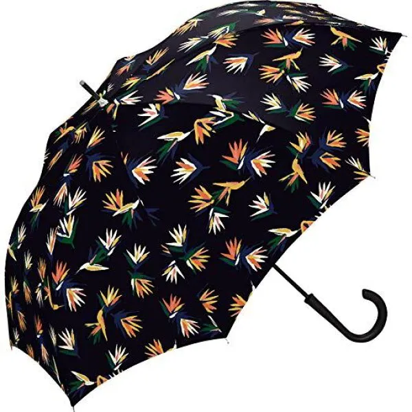 w. p. c. 세계 파티 kiu 긴 우산 남쪽 나라 꽃 새 블랙 60cm kiu - jump umbrella 8 개의 뼈 k 32 - 158 ＜ 세계 파티 여사 우비 패션 완전 차폐 광 포지티브 안 됨 ＞
