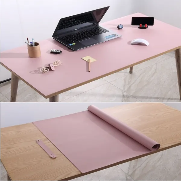 Pad천이백레더육백피씨 옵션선택파란상아색용Pad껌정큰사이즈양쪽인조KeyBoardPC마우스분홍 옵션확인 블랙 블루 아이보리 핑크, 응●블랙