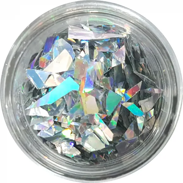 네일쎈 네일아트 난사글리터 네일글리터, 1개, HR-31(홀로실버)