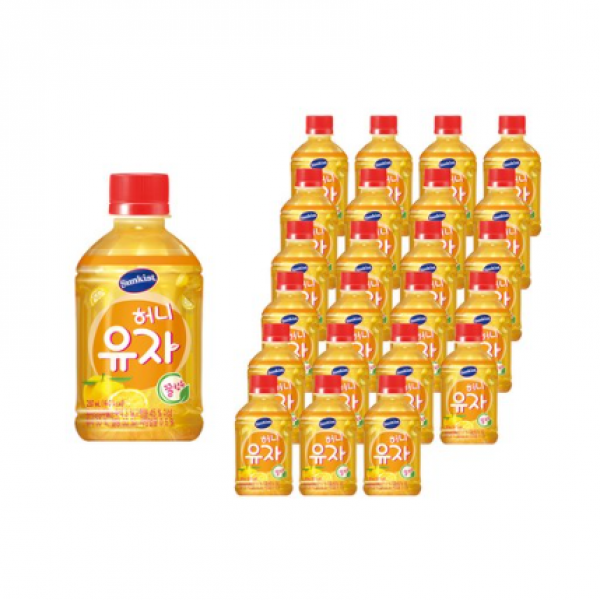썬키스트 허니유자, 280ml, 84개