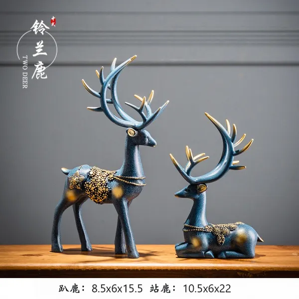 사슴 화병 셋트 동양적인 인테리어 L