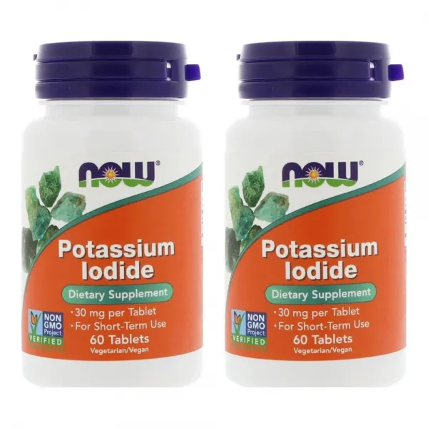 Now Foods 나우 푸드 포타슘 아이오딘 Potassium Iodide 30mg 60정 2개, 단일상품
