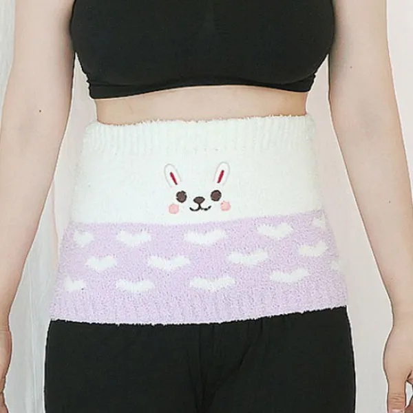 러브핑코 캐릭터 배 허리 워머 보온 수면 바디 복대