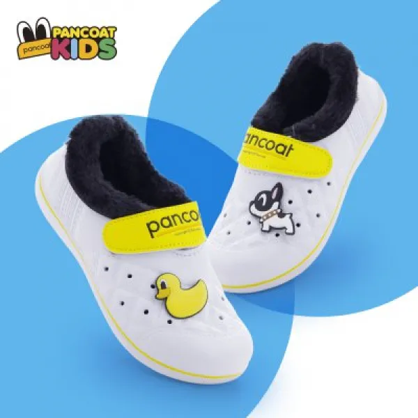 팬콧 Eva 겨울 벨크로 실내화 블랙 방한실내화 털신발 겨울실내화 털실내화 겨울신발 어린이겨울
