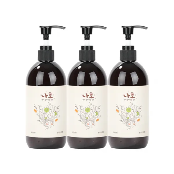 씨스팡 탈모증상완화 기능성 나호샴푸 400ml, 3병