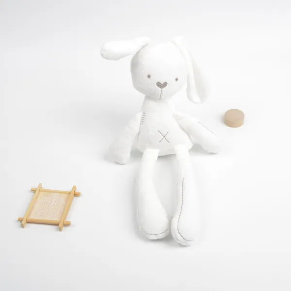 숏 봉제완구 남성 여성 화이트 위로 인형 할 수 있다 입구 재우다 신기 토끼는 아이예요 피규어, 화이트 숏 토끼
