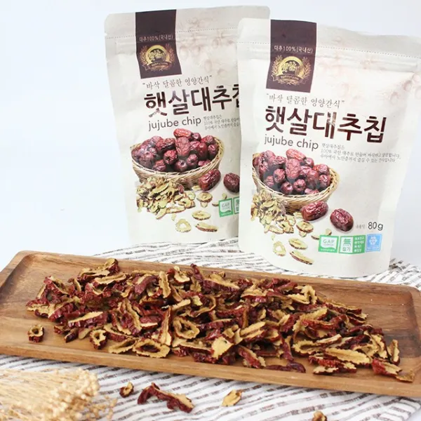 친환경팔도 [GAP] 보은 햇살 대추칩 80gx4봉, 단품