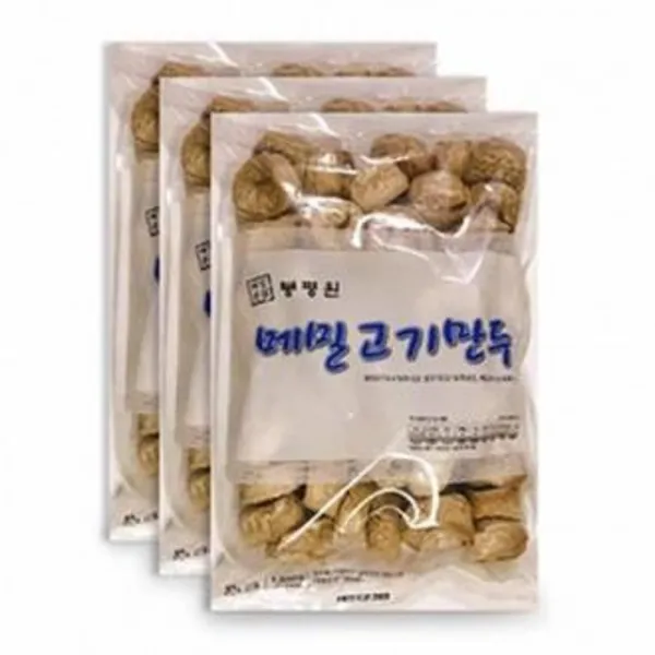 봉평 메밀 고기만두 1.5kgX2봉(30gx100개), 단일상품