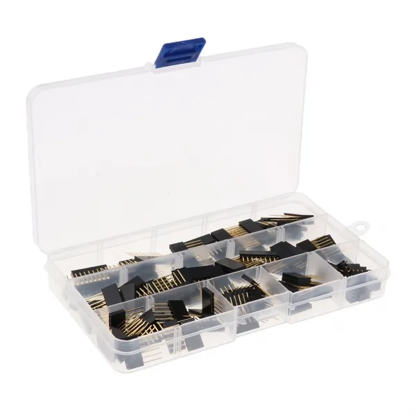 Royalways Arduino를위한 110pcs 쌓을 수있는 고정되는 단 하나 줄 핀 우두머리 2.54mm 피치, 1개